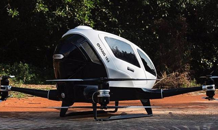 Empresa Chinesa desenvolve drone capaz de transportar passageiro