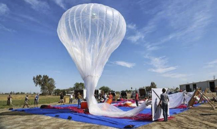 Google se prepara para levar balões de internet à Índia