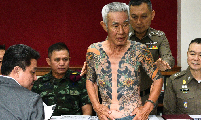 Há 15 anos foragido, chefe da Yakuza  é preso após suas tatuagens viralizarem  no Facebook