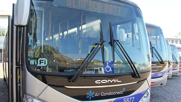 Barueri recebe novos ônibus com ar-condicionado e internet