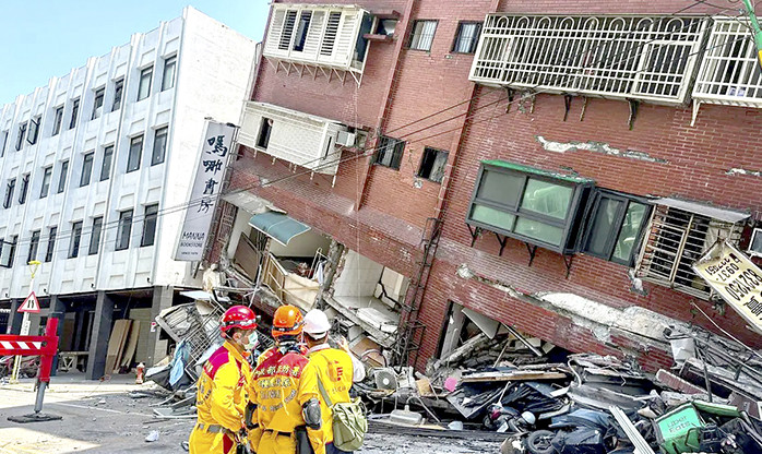 Maior terremoto em 25 anos no Taiwan deixa 9 mortos e mais de 50 desaparecidos