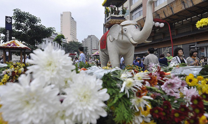 São Paulo realiza Festival das Flores na Liberdade