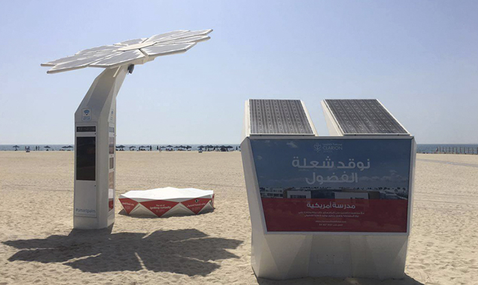 Dubai instala estações de recarga solar em locais públicos