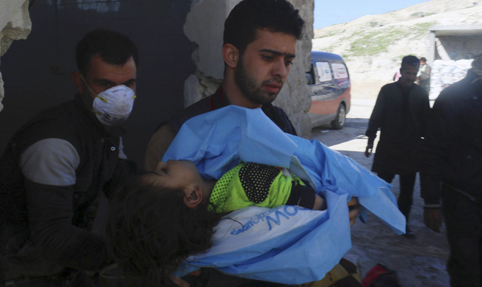 Ataque químico mata dezenas de pessoas na Síria, incluindo crianças