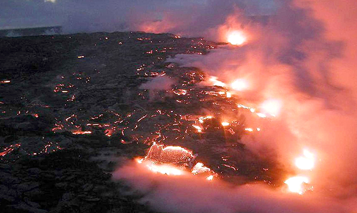 Vulcão deixa 26 casas destruídas no Hawaí