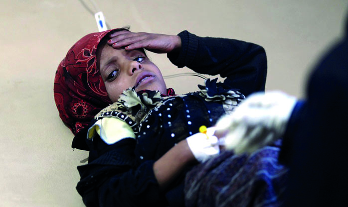 Iêmen pode ultrapassar 600 mil casos de cólera até o fim deste ano