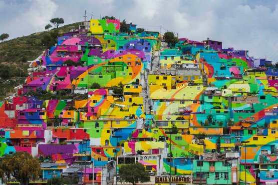 Grafiteiros colorem comunidade no México e diminui drasticamente os casos de violência 