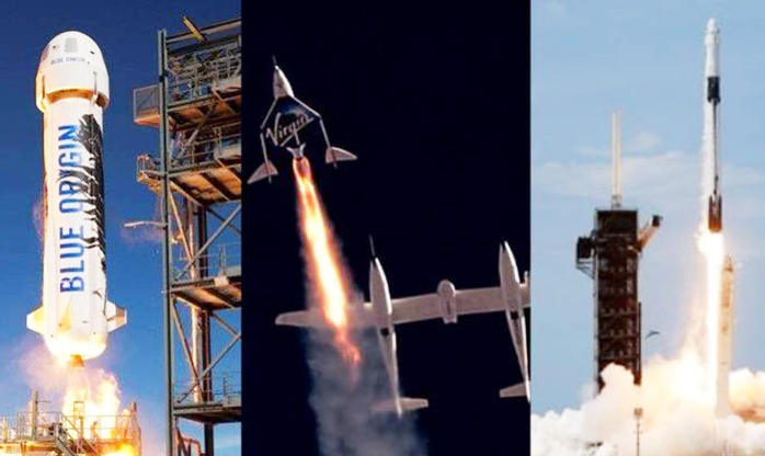 Voo de foguete dos bilionários impulsiona turismo espacial  e pode trazer vantagens