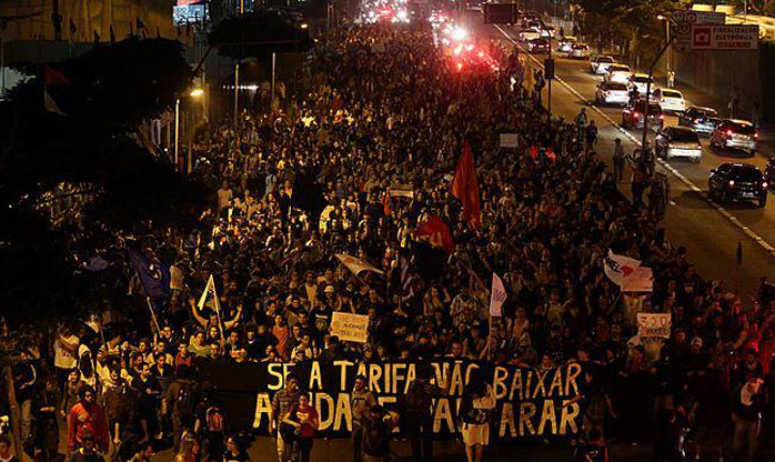 Manifestações contra aumento das tarifas acontecem no Rio e São Paulo