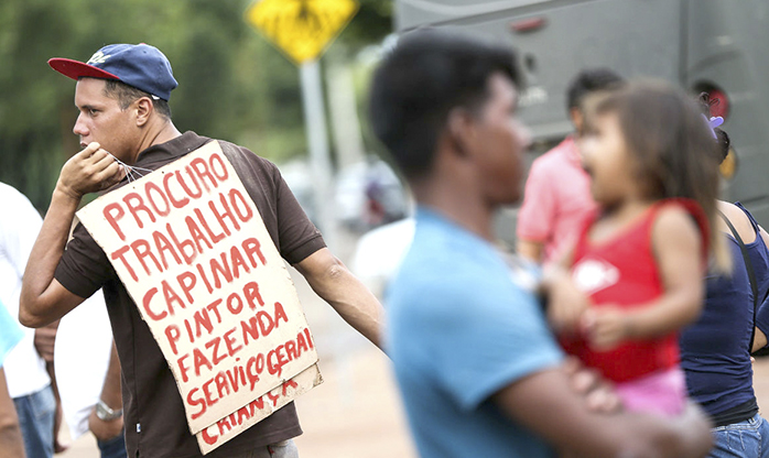 Brasil recebe apenas 2% dos 2,3 milhões  de venezuelanos expulsos pela crise