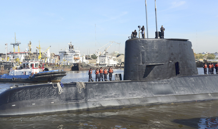 Argentina oferece R$ 16 milhões para quem encontrar submarino desaparecido