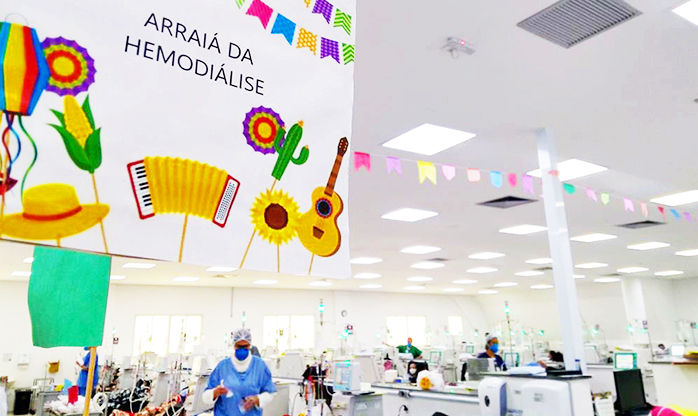 Hospital Municipal de Barueri realiza festa julina e alegra pacientes da Hemodiálise