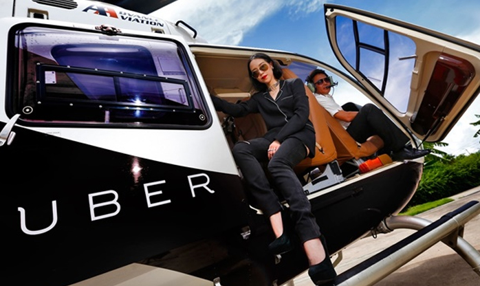 Uber lança serviço de helicóptero em SP com preços a partir de R$66