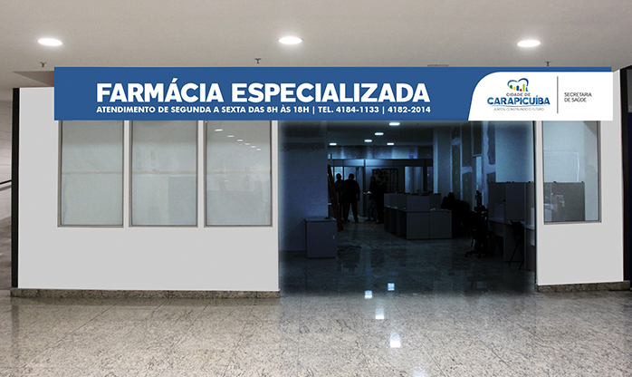 Prefeito de Carapicuíba, Marcos Neves, entrega as novas instalações da Farmácia Especializada 